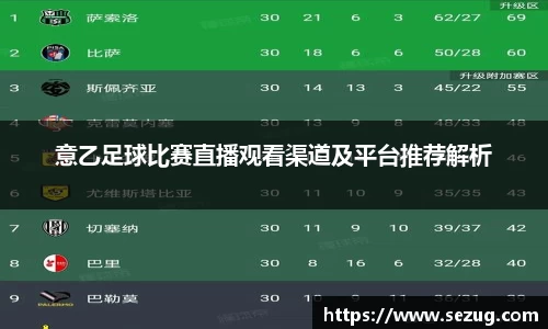 意乙足球比赛直播观看渠道及平台推荐解析
