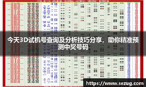 今天3D试机号查询及分析技巧分享，助你精准预测中奖号码