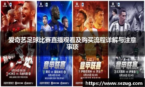 爱奇艺足球比赛直播观看及购买流程详解与注意事项
